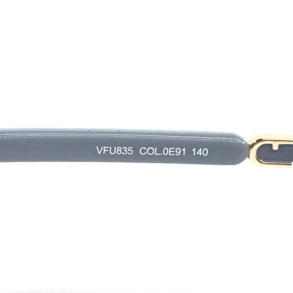 Furla Eyeglasses Frames VFU835 COL.0E91 Blue Gold Butterfly Wire Rim 54-16-140
